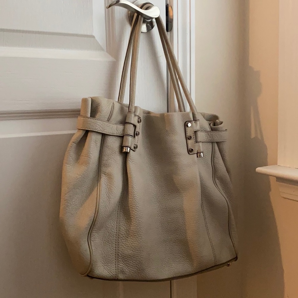 Cream leather Handbag